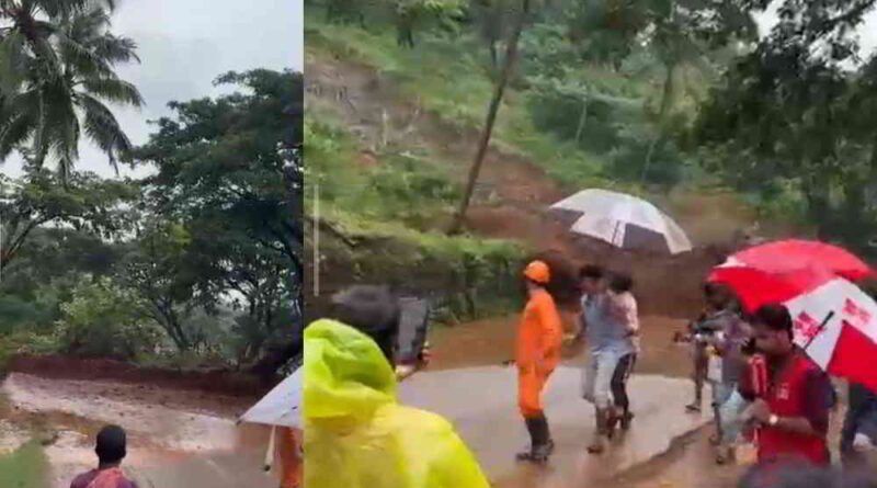 പാണക്കാട് മണ്ണിടിഞ്ഞ സ്ഥലത്തു നിന്നും ഇതുവരെ മുന്നൂറോളം ലോഡ് മണ്ണ് മാറ്റി